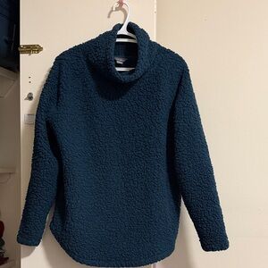 Eddie Bauer Deep Teal Cowl Neck Sweater